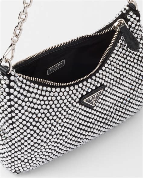 prada re edition crystal bag.